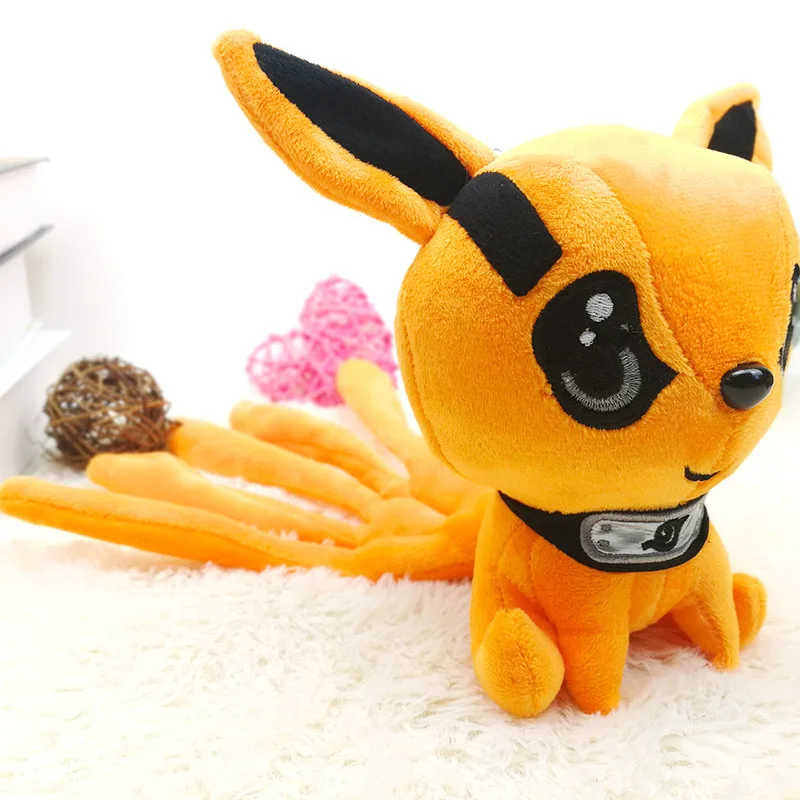 Аниме Наруто Узумаки Наруто кюби косплей реквизит символ Коноха Kawaii Bijuu Kurama хлопок подушка кукла игрушка орнамент коллекция