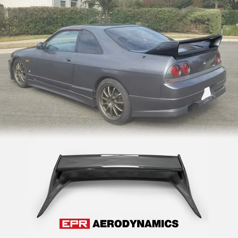 Для Nissan R33 Skyline GTR OE Style углеродное глянцевое покрытие и FRP волокно Неокрашенный