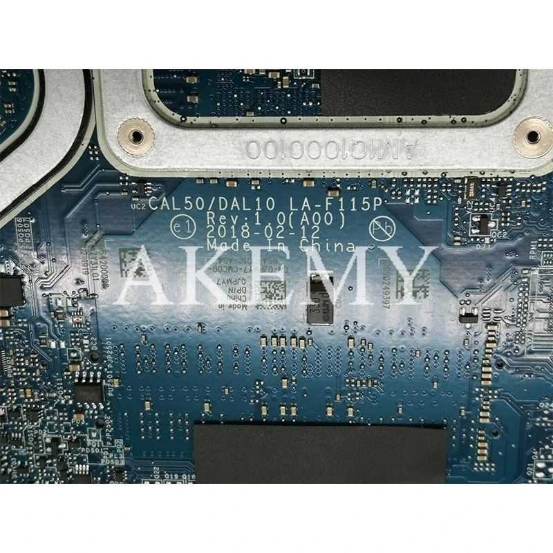 

LA-F115P Laptop motherboard For DELL Inspiron 15-5570 17-5770 original mainboard I7-8550U AMD 530 4GB