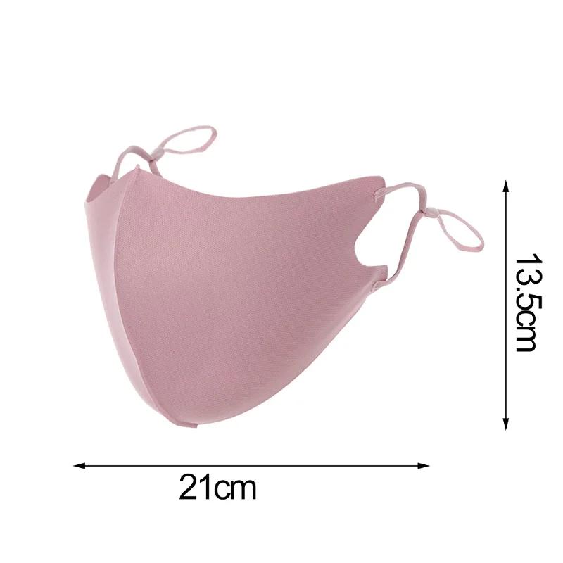 

3-30Pcs Reusable Face Mask 3D Ice Silk Cotton Earloop Black Mouth Caps Washable Anti Dust Windproof Adult Unisex Mascarillas