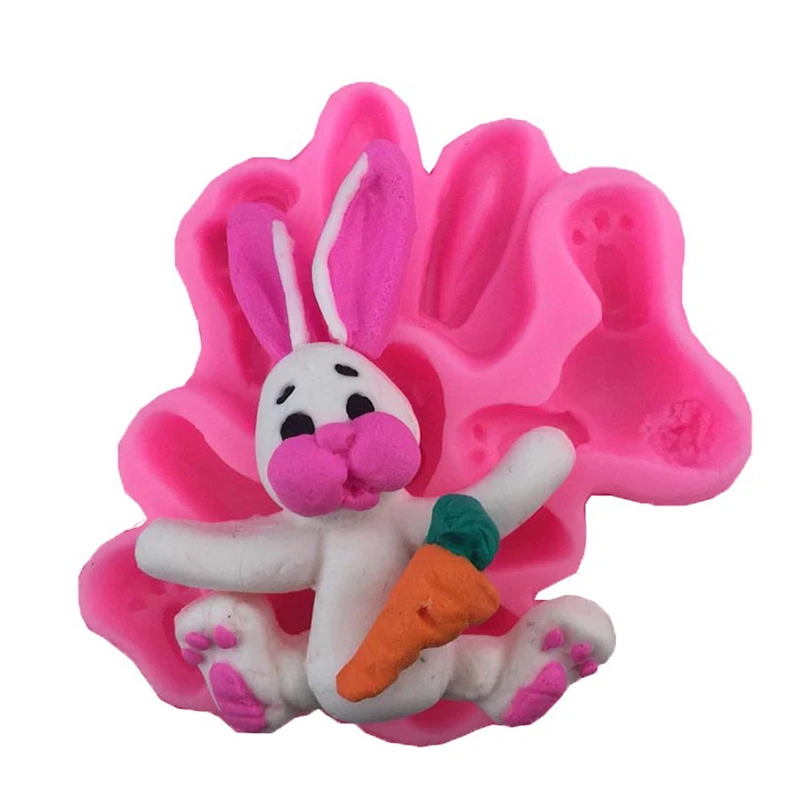 Forest Animal Silicone Fondant Mold Lion Elephant Monkey Giraffe Rabbit Clay for Kids Birthday Cake Topper Decorating | Дом и сад