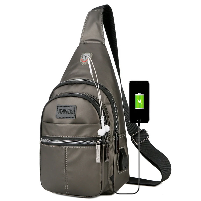 Мужская сумка через плечо простая дизайнерская Повседневная нагрудная