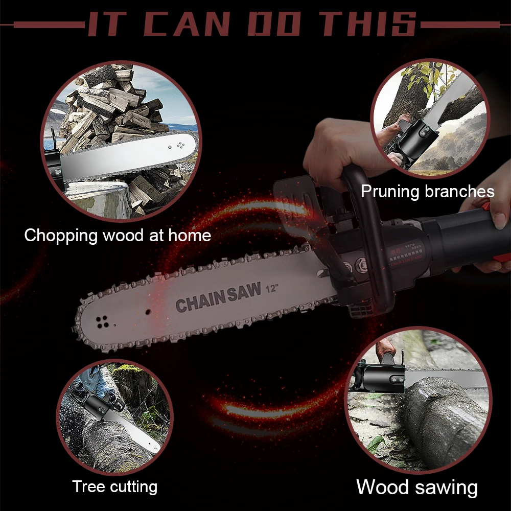 12 дюймов кронштейн для бензопилы набор угловая шлифовальная машина конвертер 100