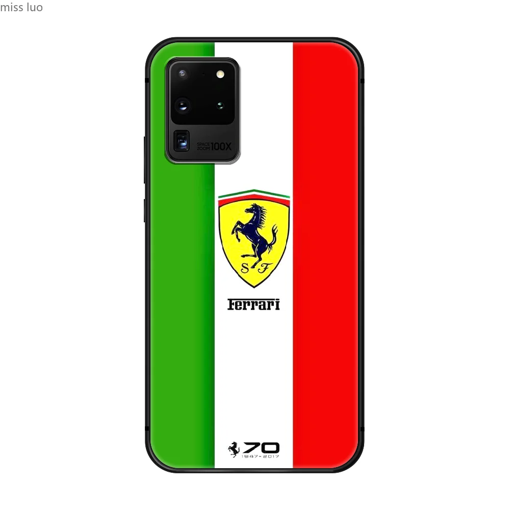 

F-Ferrari Sports Cars Phone Case cover hull For SamSung Galaxy S 6 7 8 9 10 20 Plus Edge E 5G Lite Ultra black prime luxury Etui