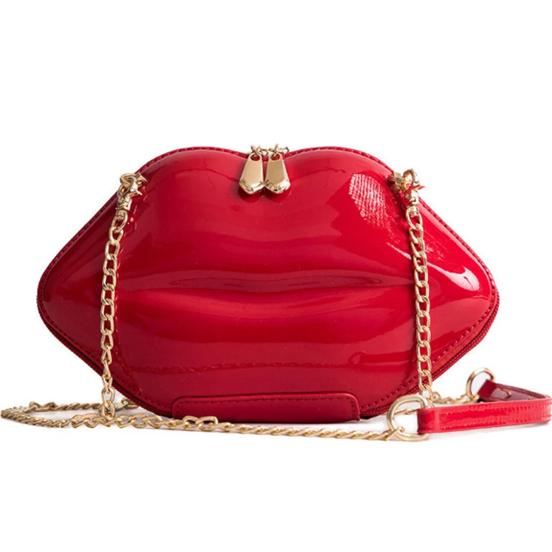 Сумка Кроссбоди из ПВХ с красным горлом маленькая квадратная сумка через плечо