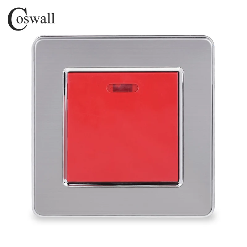 Переключатель COSWALL 45A DP с неоновым электрическим выключателем высокой мощности