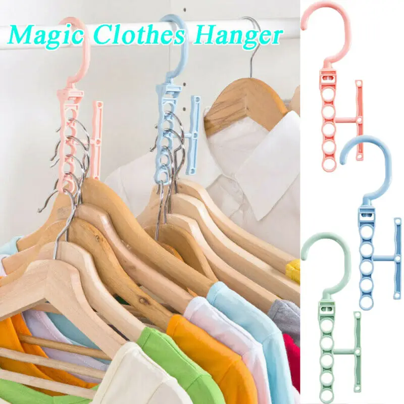 5 крючков Wonder компактная Волшебная вешалка для одежды с крючком органайзер