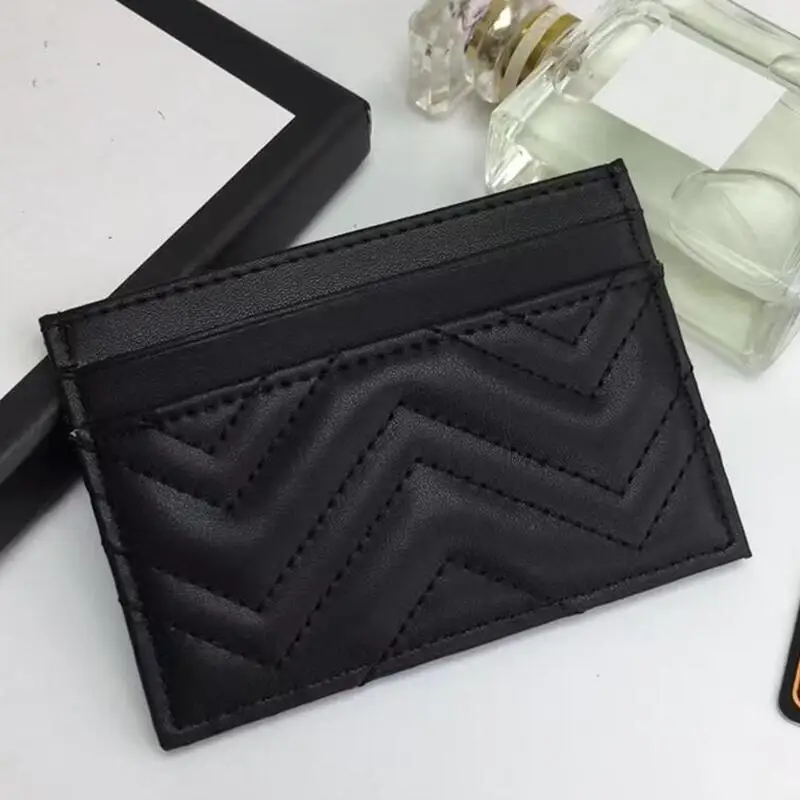 

Genuine Leather Card Bag Credit Card Holders Sheepskin Wrinkle Pattern G Letter Bag Mini Luxury Brand Card Holders High Quality