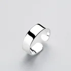 MloveAcc гладкая поверхность кольца, минималистичный стиль для шарма, женские вечерние ювелирные изделия из настоящего серебра 925 пробы, ювелирные украшения