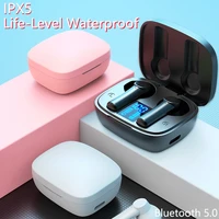 bluetooth earphone wireless headphones lb 8 waterproof stereo music headset mini sport earbuds for oppo iphone huawei xiaomi tws