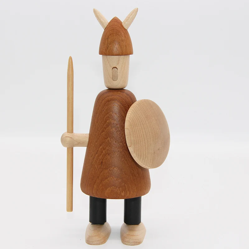 Ручной работы деревянная фигурка солдата фигурки животных домашний декор