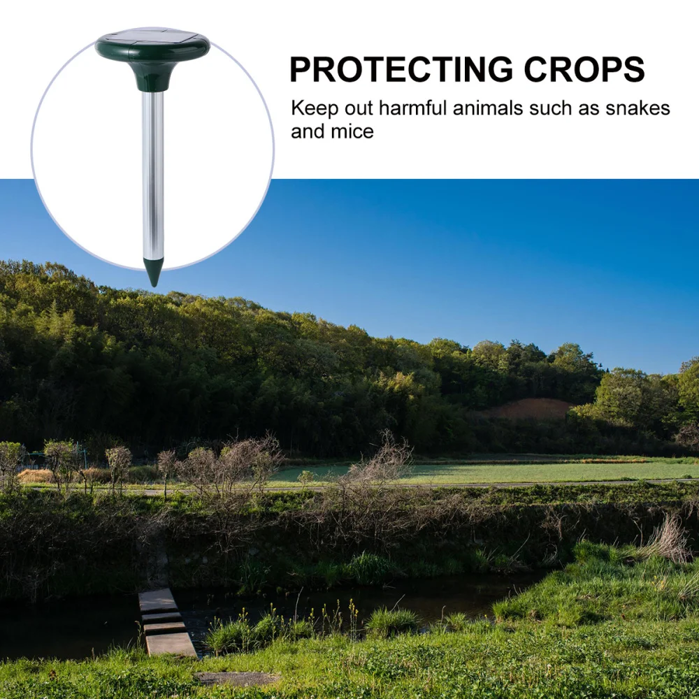 

Solar Powered Ultrasonic Mole Gopher Rodent Chaser Repeller