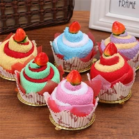 10sets cake towel colorful creative gift cotton towels lovely towel wedding souvenir mothers day teachers day birthday gift