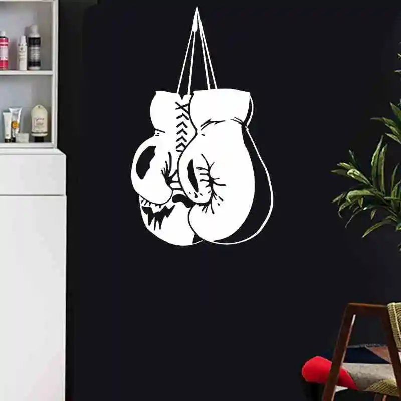 

Boxing Glove Wall Sticker Kick Boxer Play Glove Free Combat Vinyl Striker Home Decoration Wall Decor Pugilism Car Decal