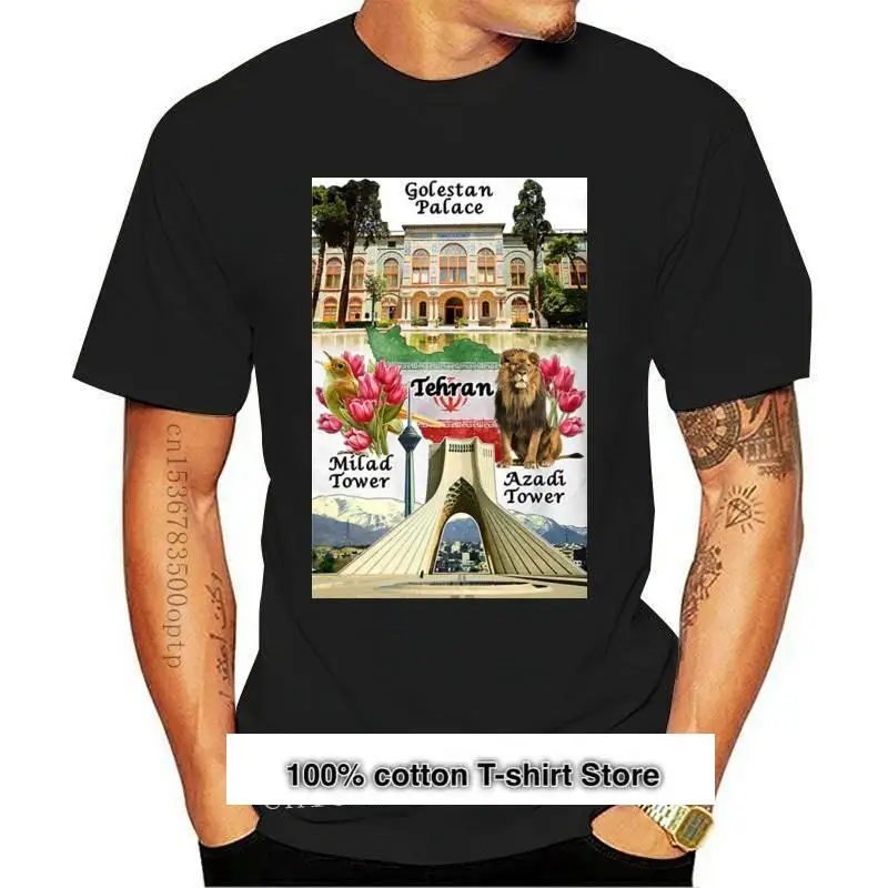 

Camiseta blanca de algodón de Iran Teheran, modelos básicos, novedad
