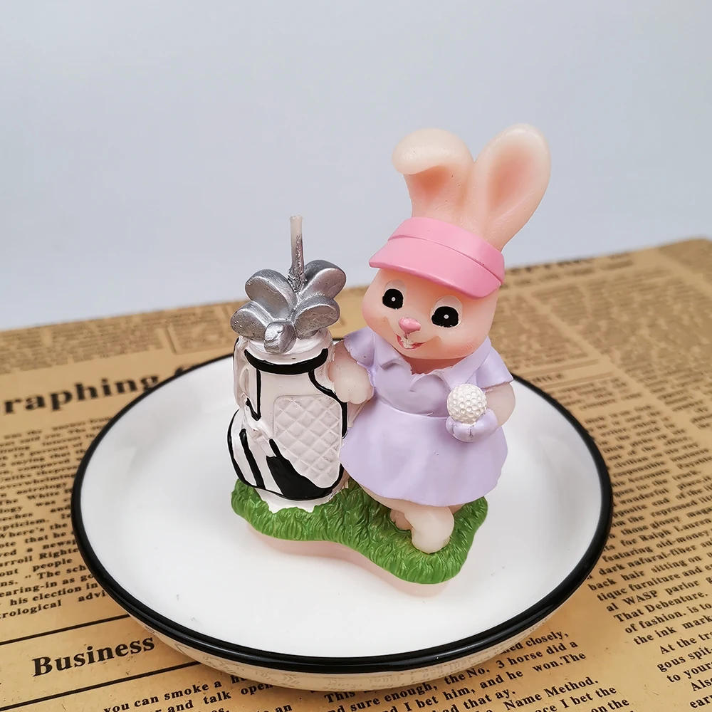 

Rabbit Forms For Molds 3D Animal Soap Fondant Cake Toy Candle Bunny Silicone Aroma Plaster Mould DIY Handmade Crafts Tool