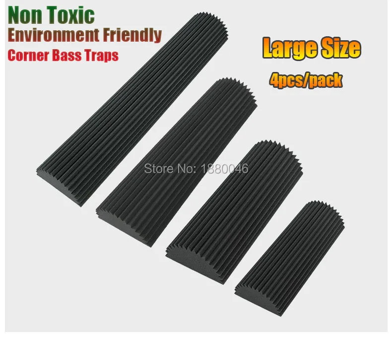 

EMS Fast Shipping High-density Big size Corner Bass Trap Acoustic Foam Studio Treatment Sound Absorbing not compressed packaing