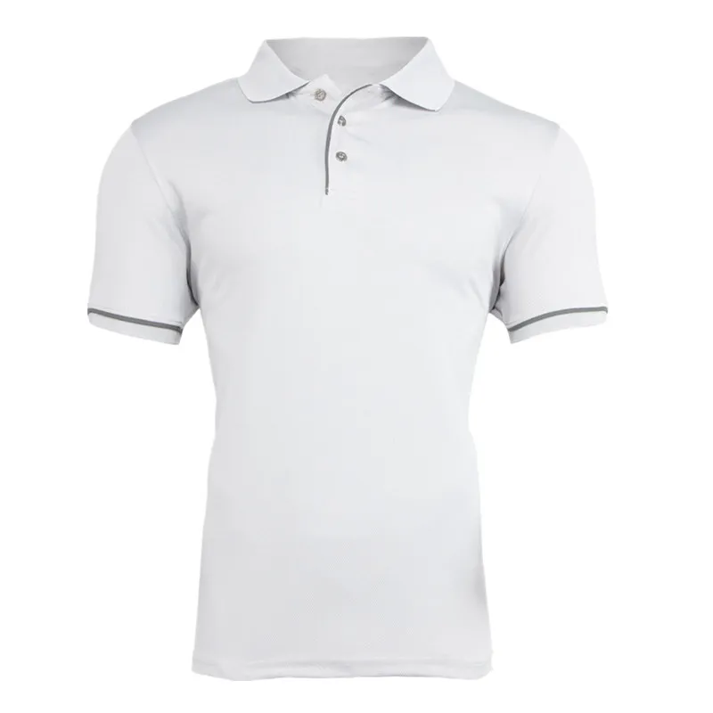 Бренд Camisa masculina мужские рубашки поло быстросохнущие с коротким рукавом мужские рубашки поло спортивные майки Golftennis размер плюс Мужской топы