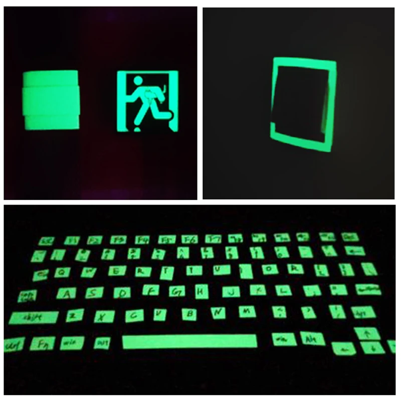 

Glow In Dark Tape Home Luminous Fluorescent Night Tape Self-adhesive Safety Security Warning Stickers Stage Decorative