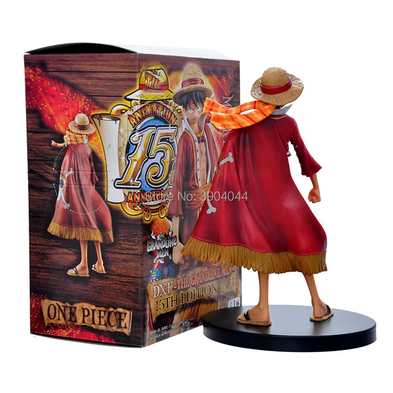 Экшн-фигурка Луффи в честь 15-летнего юбилея Аниме фигурки модели игрушек для