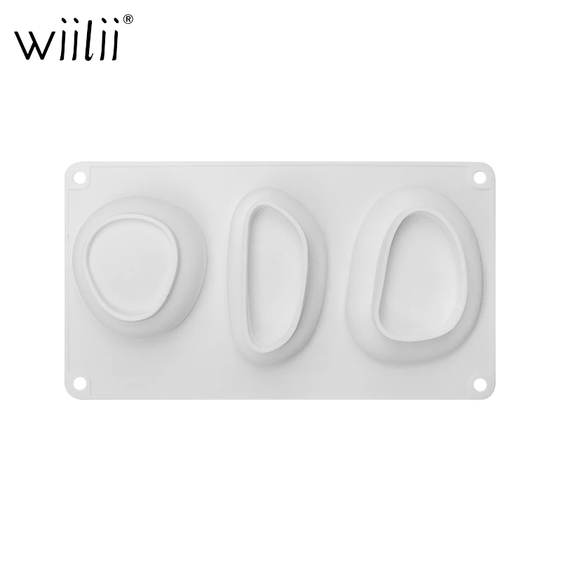 Силиконовые формы в форме камня 3 полости форма для торта Мусса мороженого