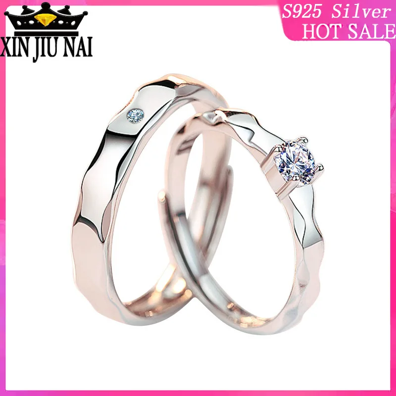 

Innovative Men's and Women's Open Diamond Ring Adjustable Size Valentine's Day Single Diamond Zircon Ring