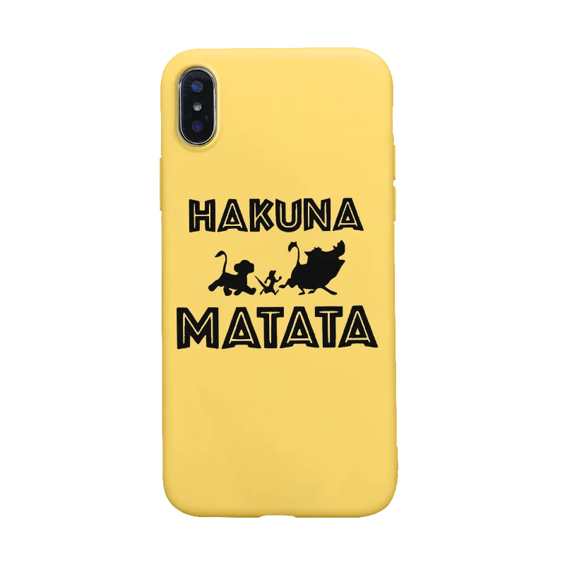Hakuna Matata Король Лев Тимон Мягкий силиконовый чехол для телефона iPhone 5 5S SE 6 6s 7 8 plus X Xs