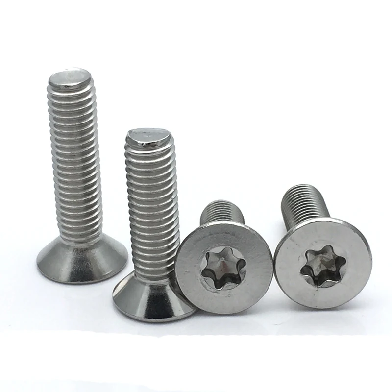 10 шт. M8 Torx потайные шурупы T & TX с плоской головкой зубчатые болты механические