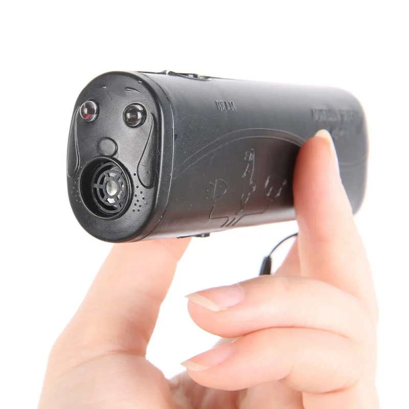 

VOW Pets Pet Training Device 3 In 1 Pet Ultrasonic Dog Drive Anti Barking Stop Bark Training Device With LED Light