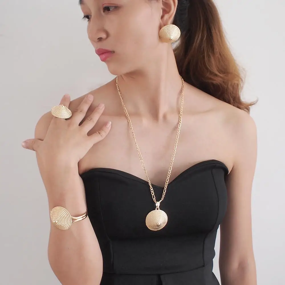 MANILAI индийские ювелирные наборы ожерелье серьги кольцо браслет женский подарок