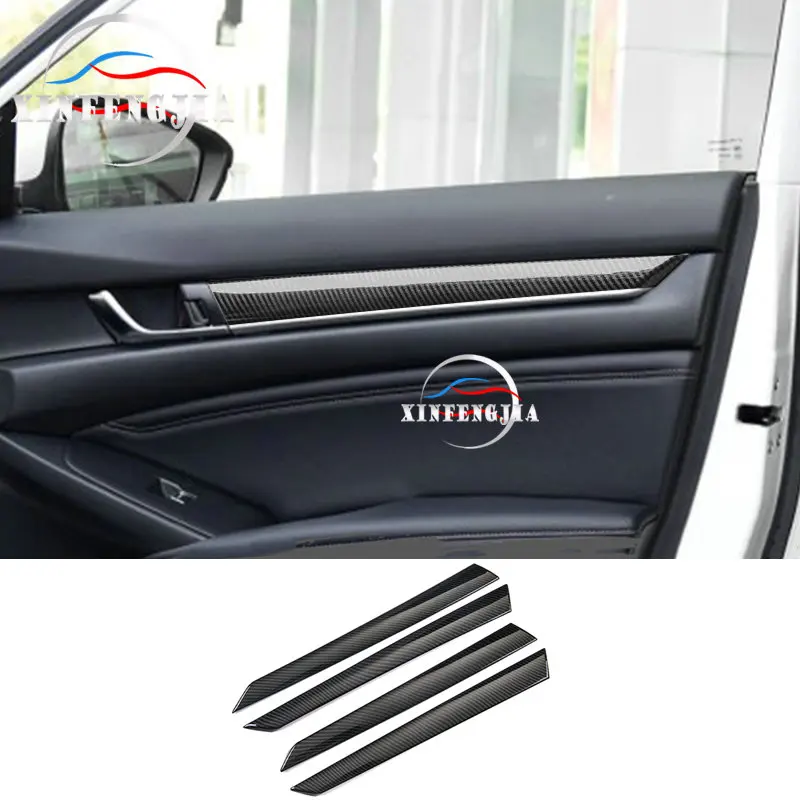 Для Honda Accord 18-19 4x карбоновое волокно цвет межкомнатные дверные молдинги полоса