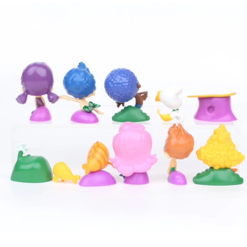 

12pcs/set Bubble Guppies Action Figures Gil Oona Underwater Scenery PVC Action Figures Collectible Model Toys Kids Gifts