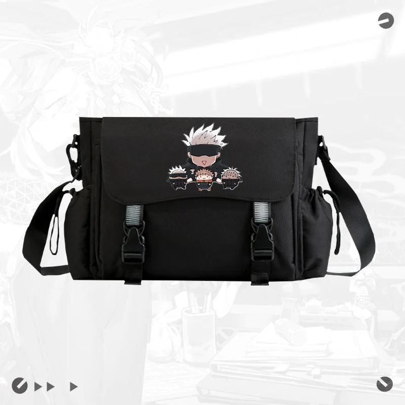 

Jujutsu Kaisen Gojo Satoru Itadori Yuji Crossbody Casual Bags School Bag Unisex Messenger Bag Fashion Shoulder Bag 196