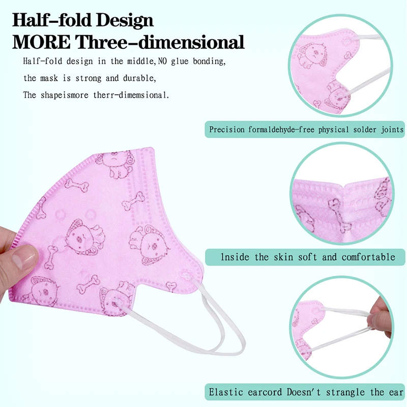 Детская 5-слойная защитная маска для мальчиков и девочек | Красота здоровье