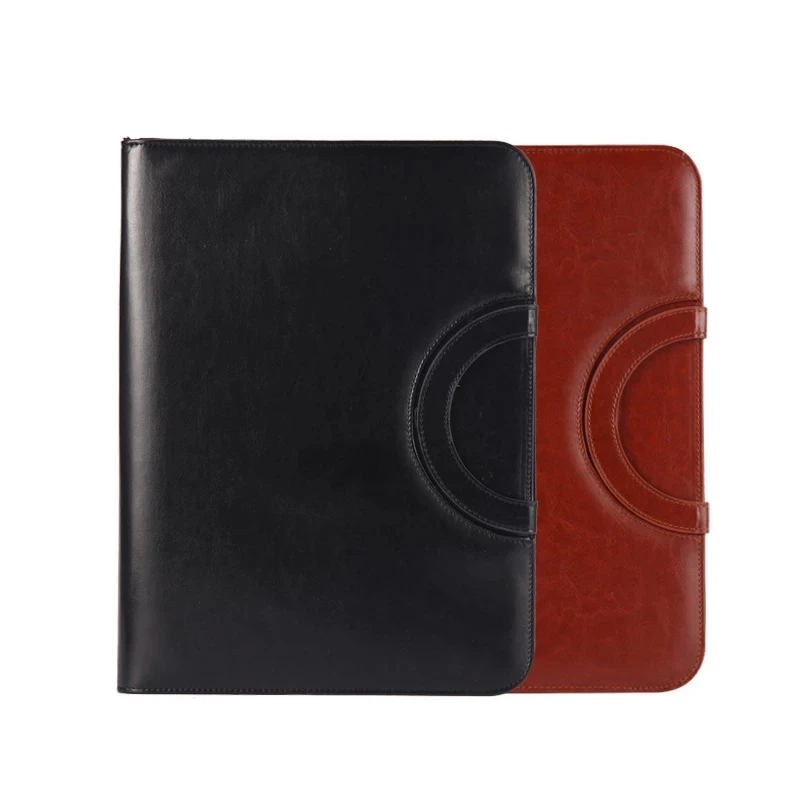 A4 папка для документов из искусственной кожи на молнии записная книжка с