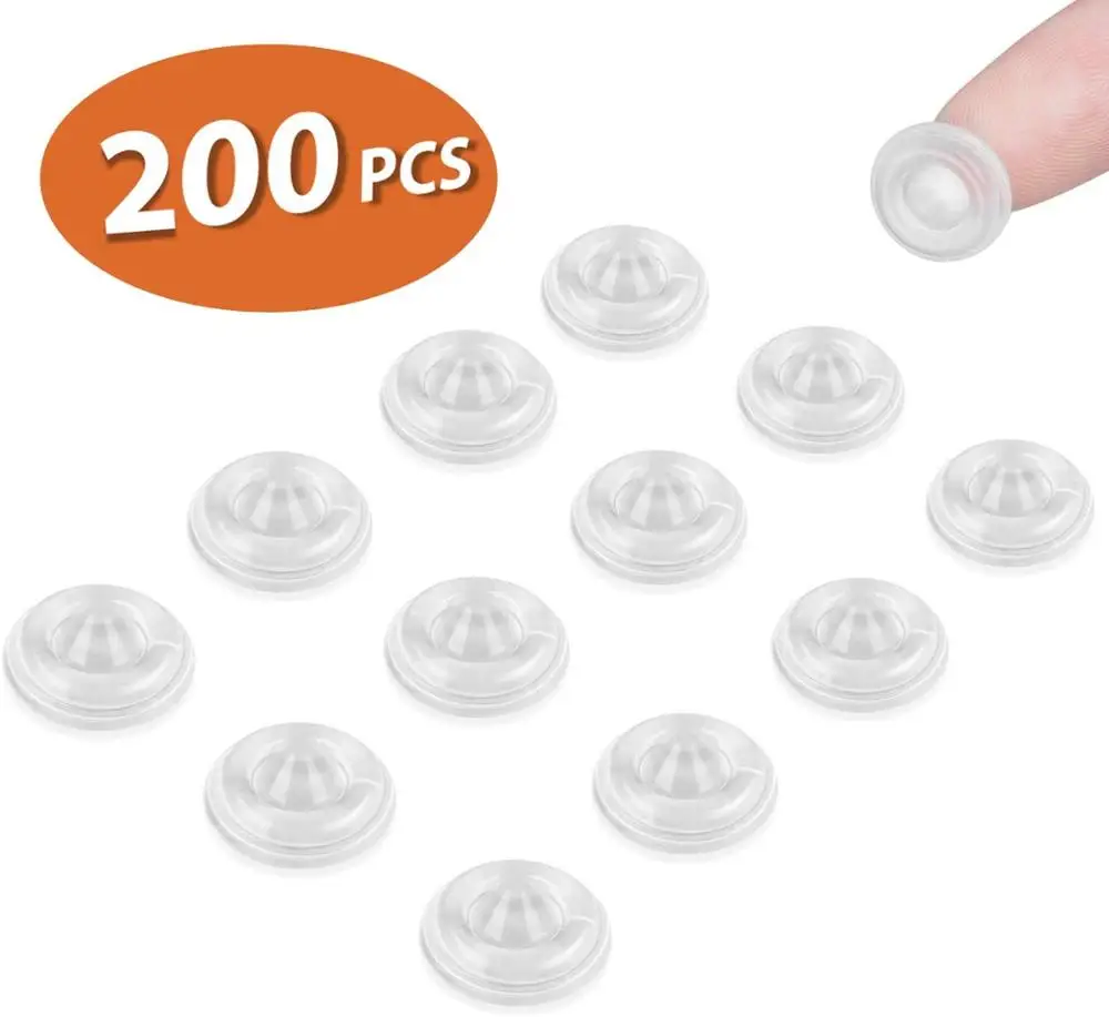 

Cabinet Bumpers 200pcs Rubber Bumpers Circular Dots Shaped Self Adhesive Bumper Pads Sound Dampening Clear Cabinet Door Bumpers