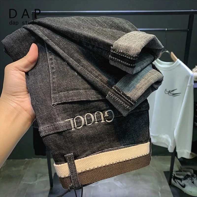 

Ins Hip Hop Men Classic Jeans Jean Homme Pantalones Hombre Men Mannen Soft Black Biker Masculino Denim Overalls Mens Pants