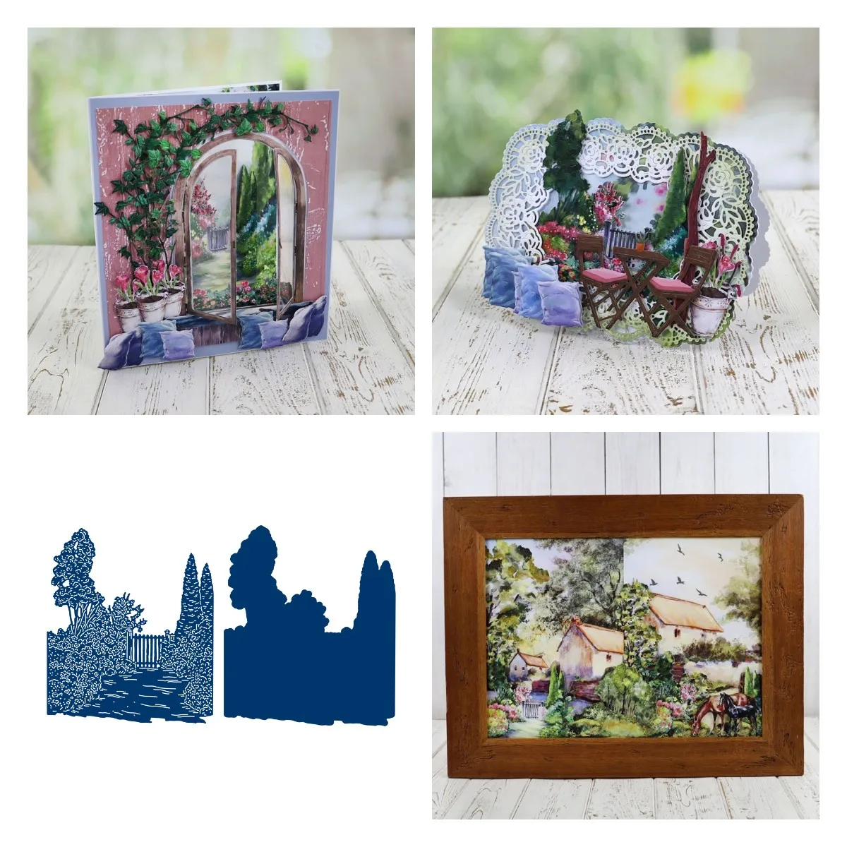 

Garden Look Out Metal Cutting Dies Scrapbook Diary Decoration Stencil Embossing Template DIY Greeting Card Handmade 2021 New