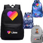 Школьные портфели для мальчиков и девочек, детский дорожный ранец с видео и принтом в виде сердца, с новым рисунком