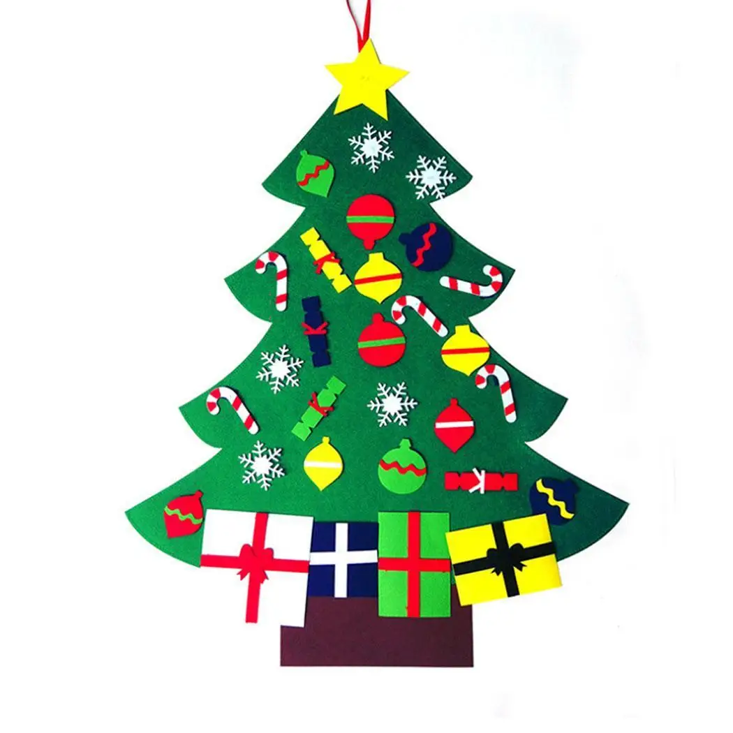 Домашние вечерние праздничные украшения DIY войлочная ткань снеговик Санта Клаус