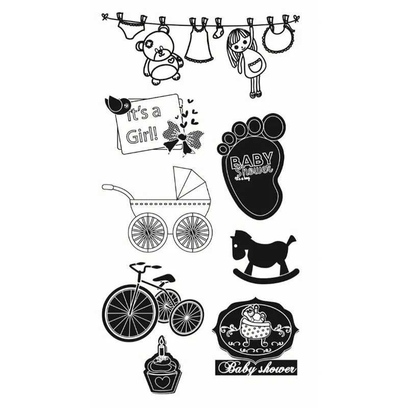 Это штамп с дизайном девочка новые детские декоративные штампы для