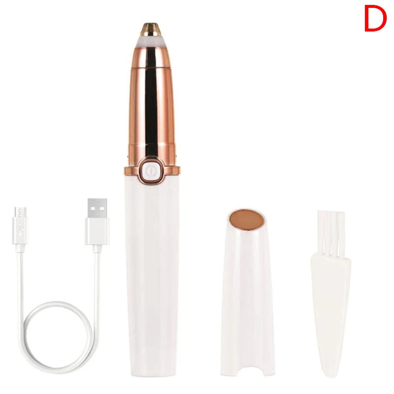 

Rechargeable Electric Eyebrow Trimmer Makeup Painless Eye Brow Mini Shaver Razors Portable Facial Hair Remover Women