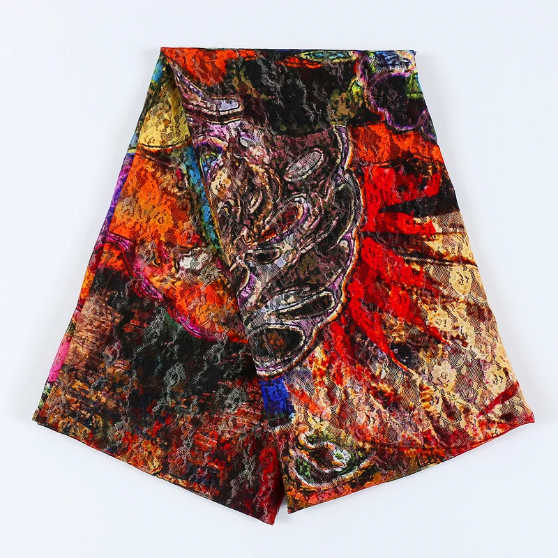 

big Red flower lace fabric printing sexy breathable washable ladies decorative bra webbing cloth bag dress wholesale