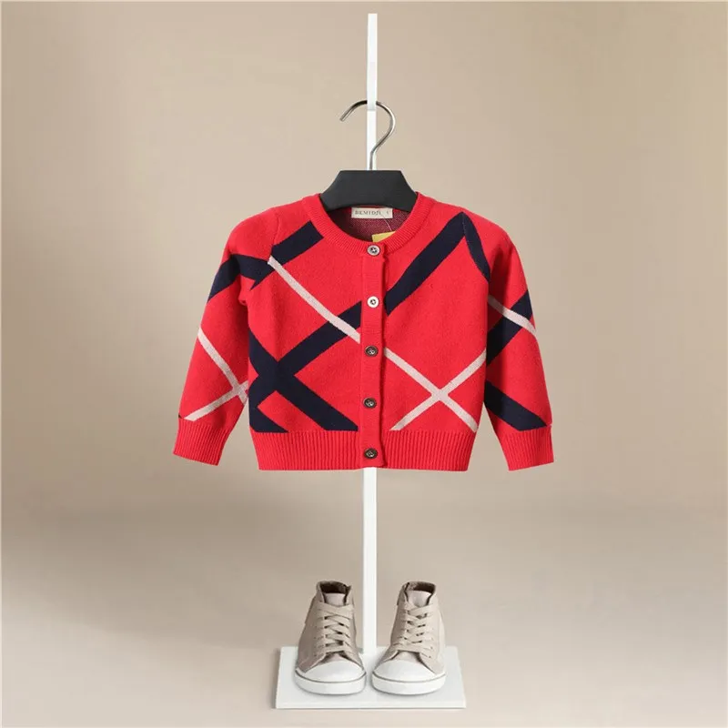 Новое поступление Свитер для мальчиков с длинным рукавом и О образным вырезом