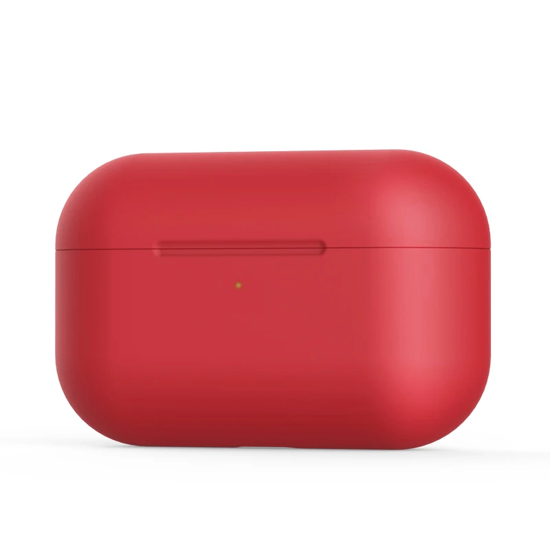 red Чехол для airpodspro чехол на air pods чехол s для apple airpods pro чехол для airpod pro airpodpro Силиконовый противоударный чехол - Цвет: red