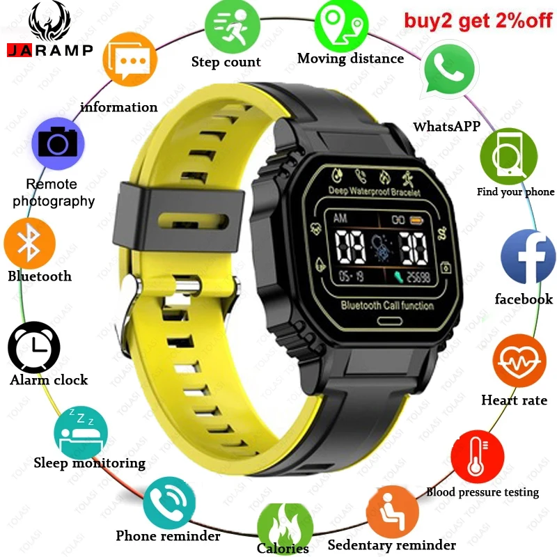 

JARAMP 2021 B2 Men Smart Watch Man Fitness Bracelet Bluetooth Call Smartwatch Sport Smart Watch With Sim Card For Android IOS