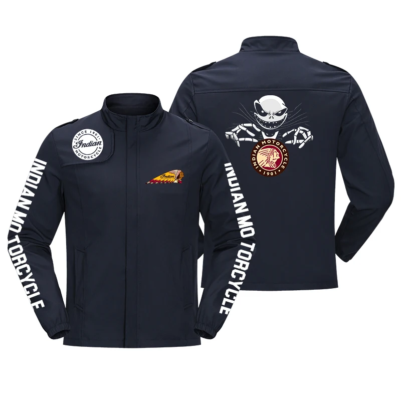 

2021 new men's baseball jacket motorcycle jacket fashion stand-up collar zipper jacket large size M-5XL spring and summer