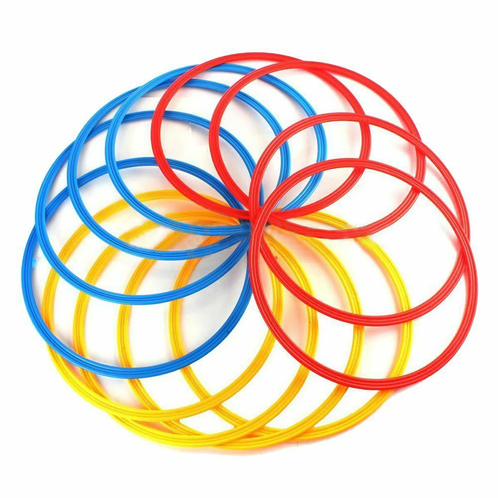 

12pcs Workout Basketball Sport Soccer Practice Practical For Tennis Training Ring Footwork Speed Coordination Football Agility