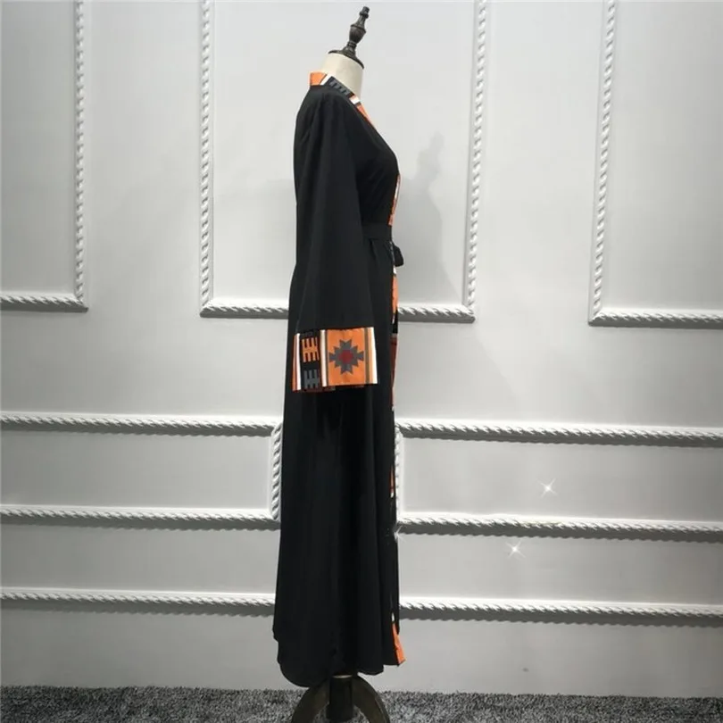 Женское платье Дубай мусульманское кардиган абайя длинный халат вечерние платья