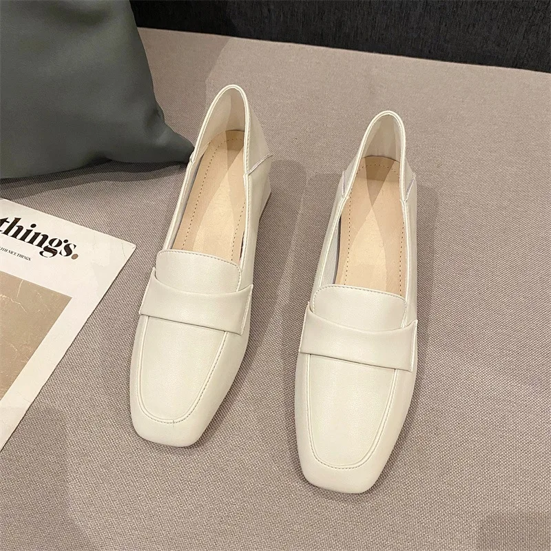 

Women Genuine Cow Leather Shoes Ladies Shallow Retro Basic Elegant Fashion Shoes Light Soft Summer Vulcanize Zapatos Mujer 2021